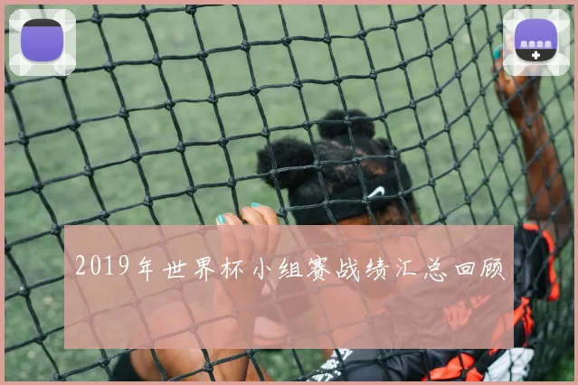 2019年世界杯小组赛战绩汇总回顾